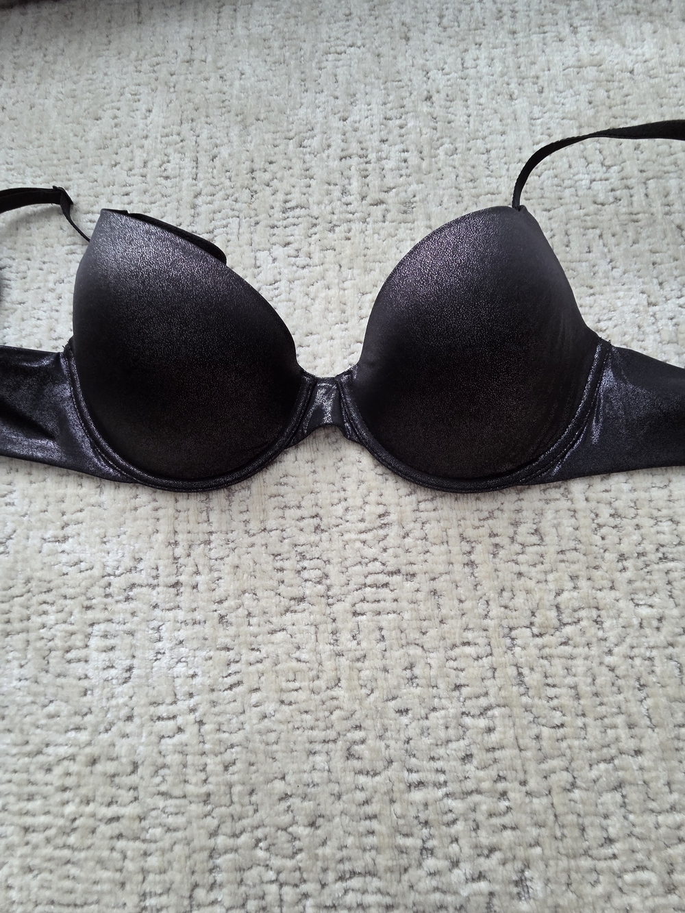 Victoria’s Secret Metallic Black Gunmetal Underwire Bra 32D